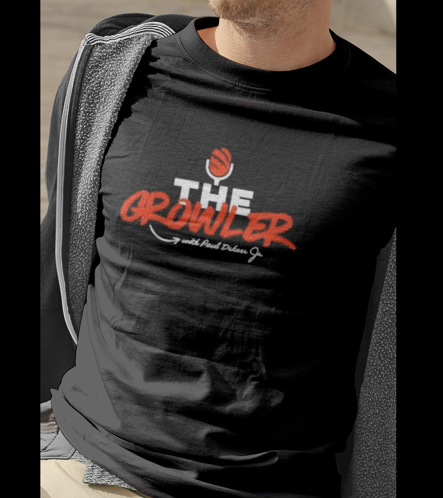 The Growler With Paul Dehner Jr. Microphone Basketball T-Shirt