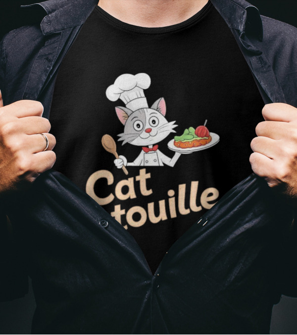 Cat Atouille Chef Cat With Ratatouille T-Shirt