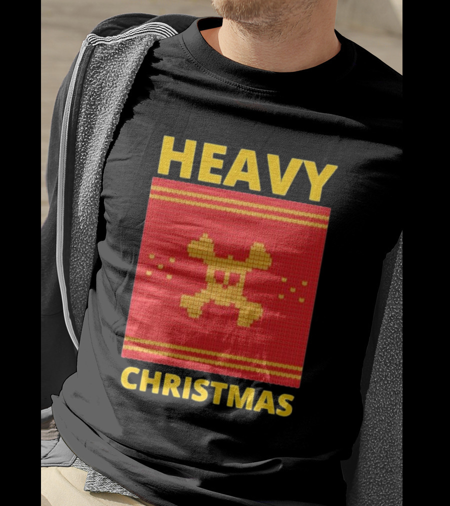 Heavy Metal Christmas Sweater Skull Design For Christmas Musical T-Shirt