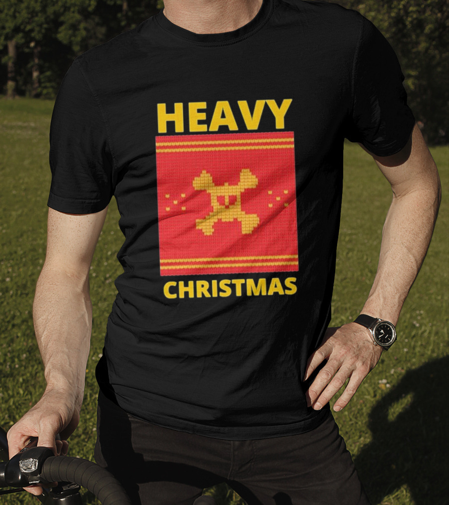Heavy Metal Christmas Sweater Skull Design For Christmas Musical T-Shirt