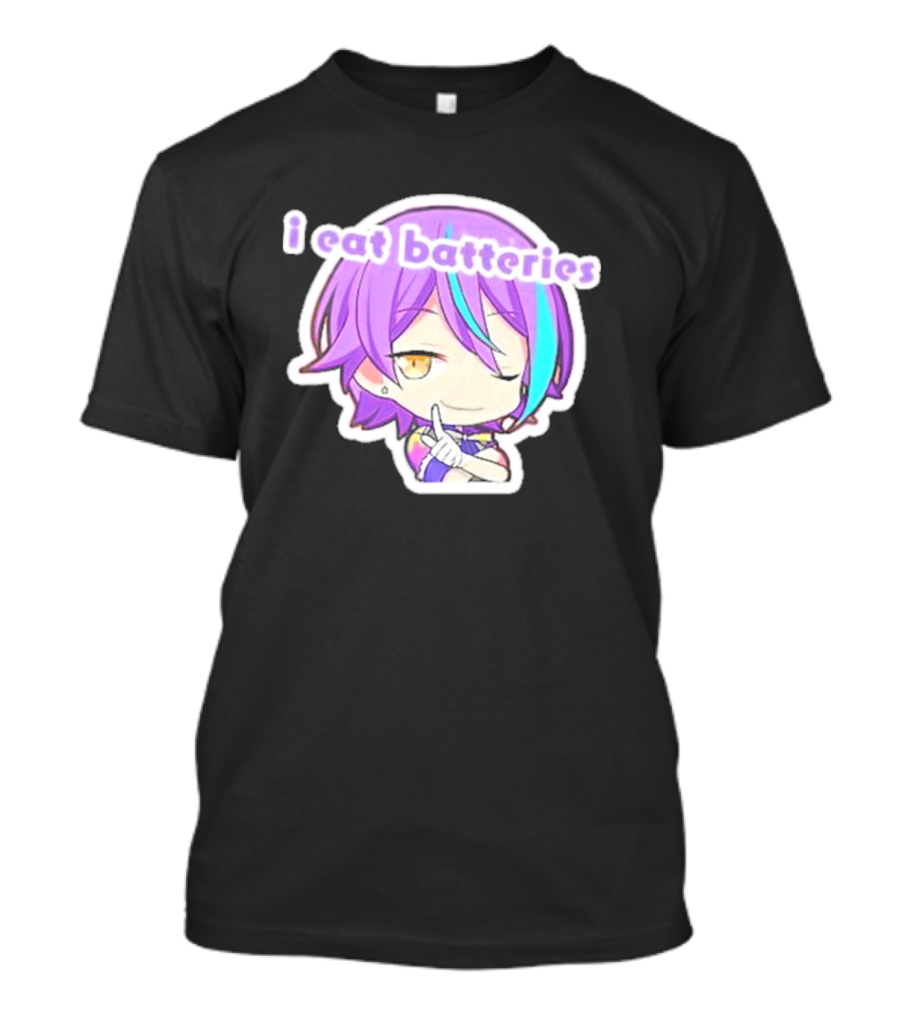 Rui Kamishiro I Eat Batteries Project Sekai Chibi Character T-Shirt