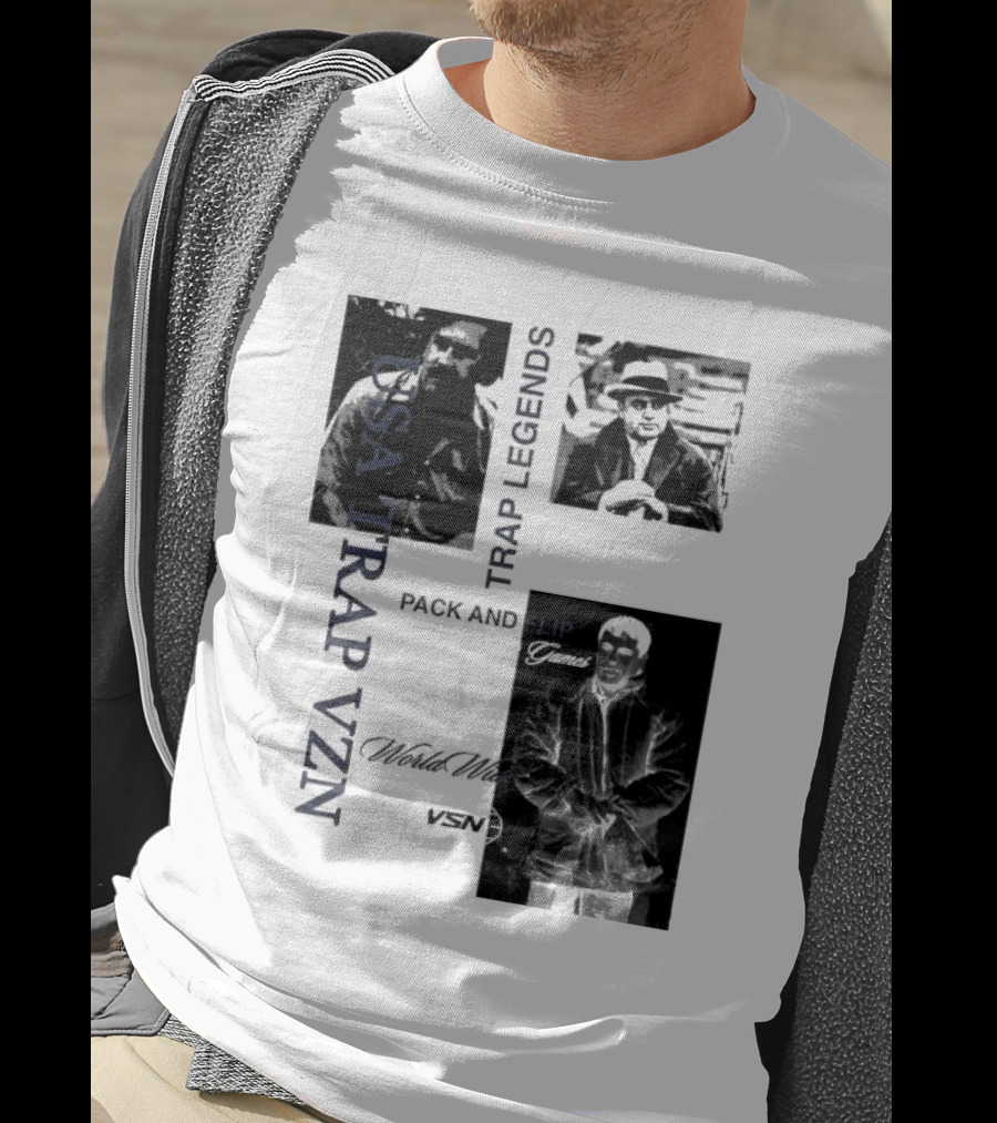 USA Trap VZN Trap Legends Pack And Flip Games World Wide VSN T-Shirt