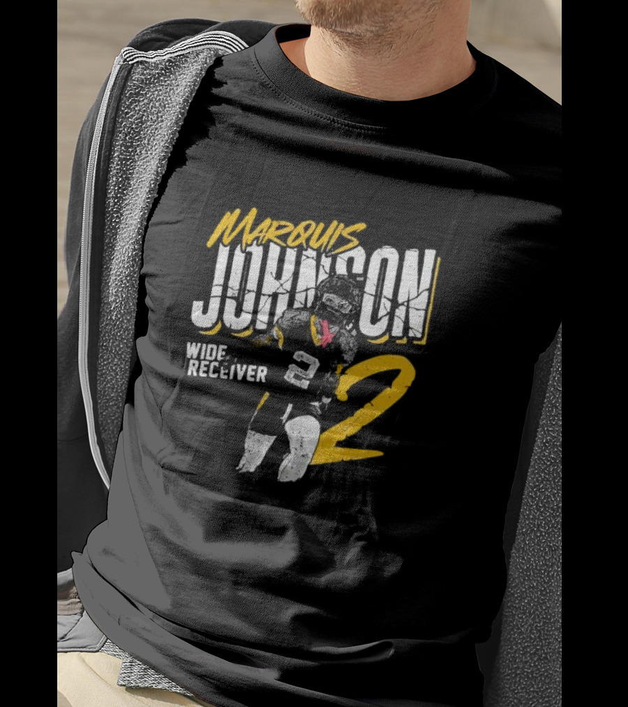 Marquis Johnson Wide Receiver 2 College Football Crack T-Shirt