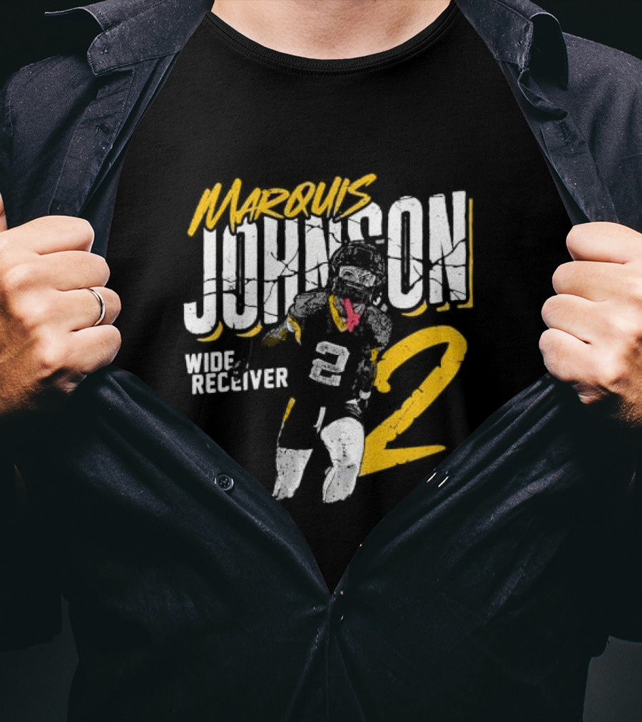 Marquis Johnson Wide Receiver 2 College Football Crack T-Shirt