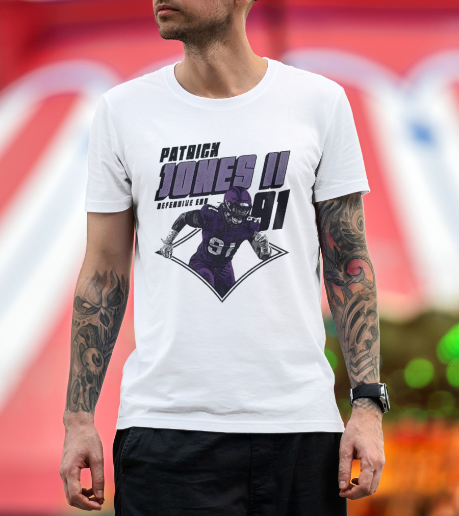 Patrick Jones II Minnesota Defensive End 91 T-Shirt