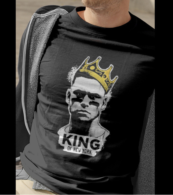King Of New York Judge Baseball Icon With Crown T-Shirt