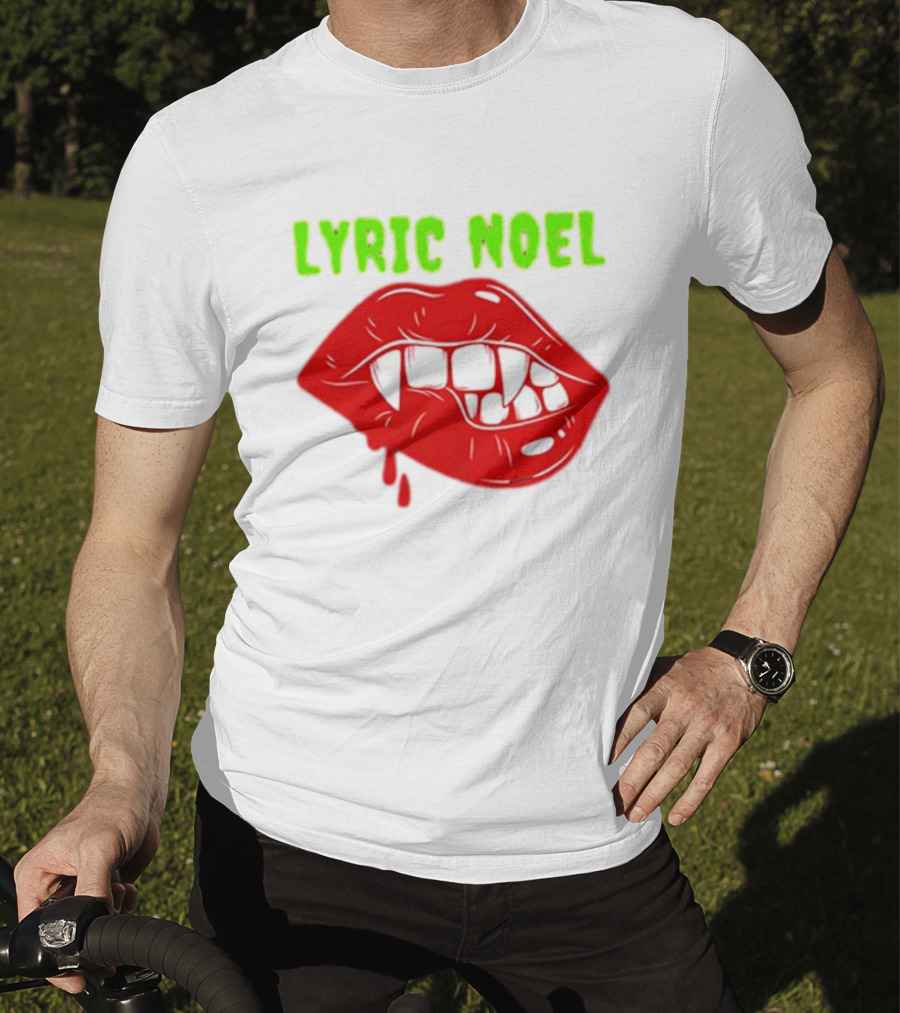 Lyric Noel Cry Little Sister Vampire Fangs Dripping Blood T-Shirt