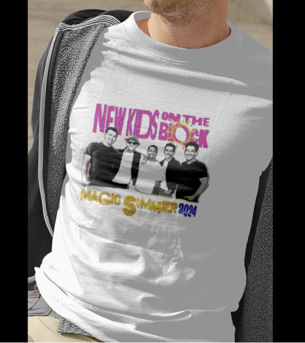 New Kids On The Block Magic Summer 2024 Neon Group T-Shirt