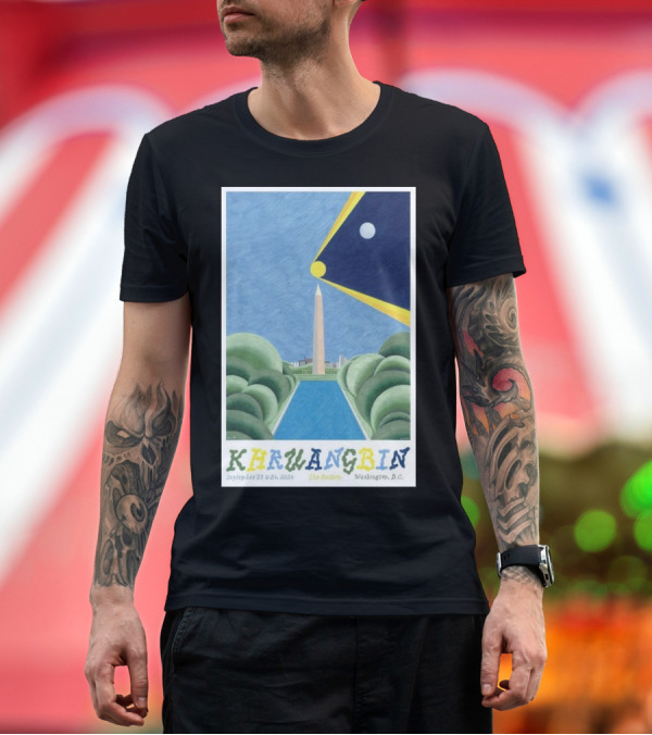 Premium T-Shirt: Khruangbin September 23-24 2024 The Anthem Washington DC Concert Poster Art Obelisk Moon Night Scene T-Shirt Khruangbin September 23-24 2024 The Anthem Washington DC Concert Poster Art Obelisk Moon Night Scene T-Shirt
