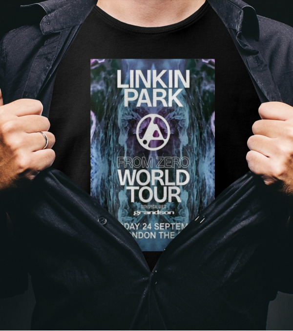 LINKIN PARK FROM ZERO WORLD TOUR WITH SPECIAL GUEST GRANDSON TUESDAY 24 SEPTEMBER LONDON THE O2 T-Shirt