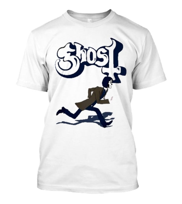 Ghost Band Retro Running Figure T-Shirt