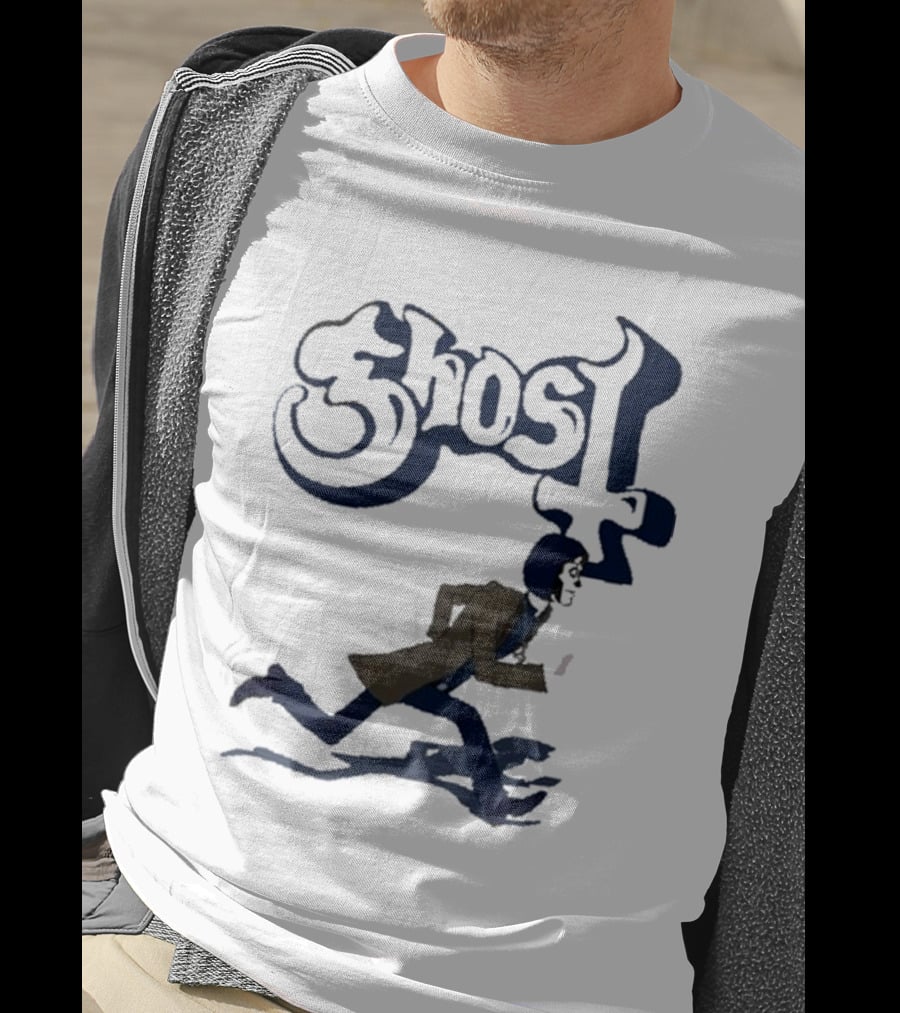 Ghost Band Retro Running Figure T-Shirt