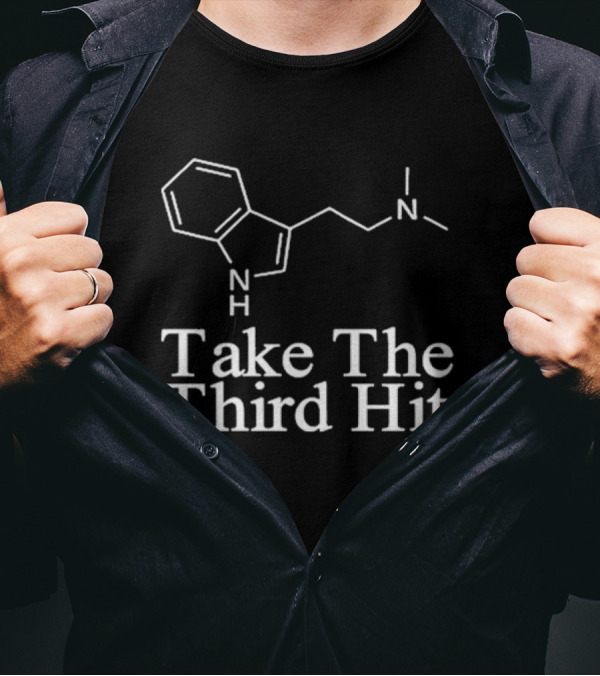 Dmtworld Take The Third Hit Molecular Structure T-Shirt