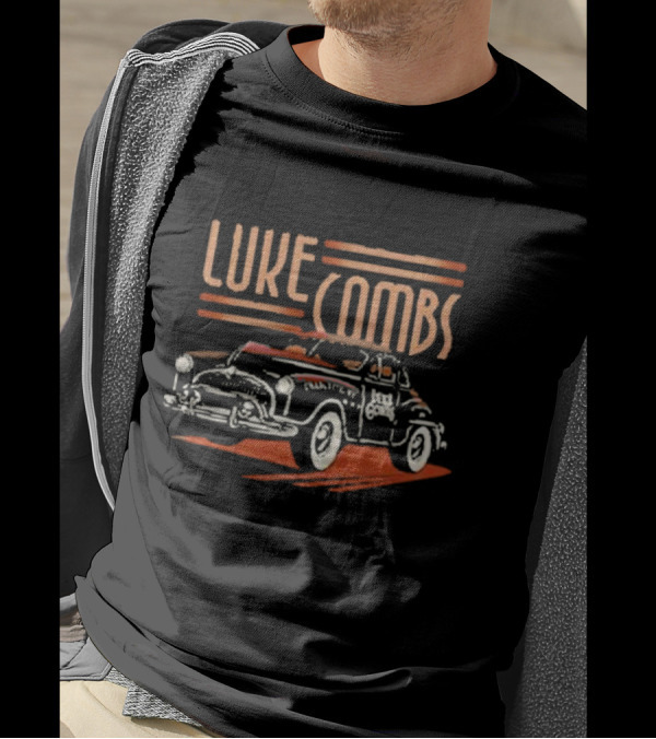 Luke Combs Bootleggers Car Music Vintage Style Classic Automobile T-Shirt