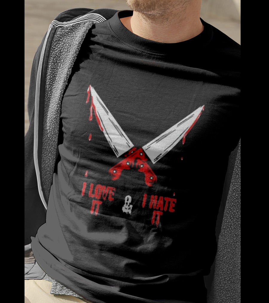 Murder With My Husband Mwmh I Love It I Hate It Knives Out 2.0 T-Shirt