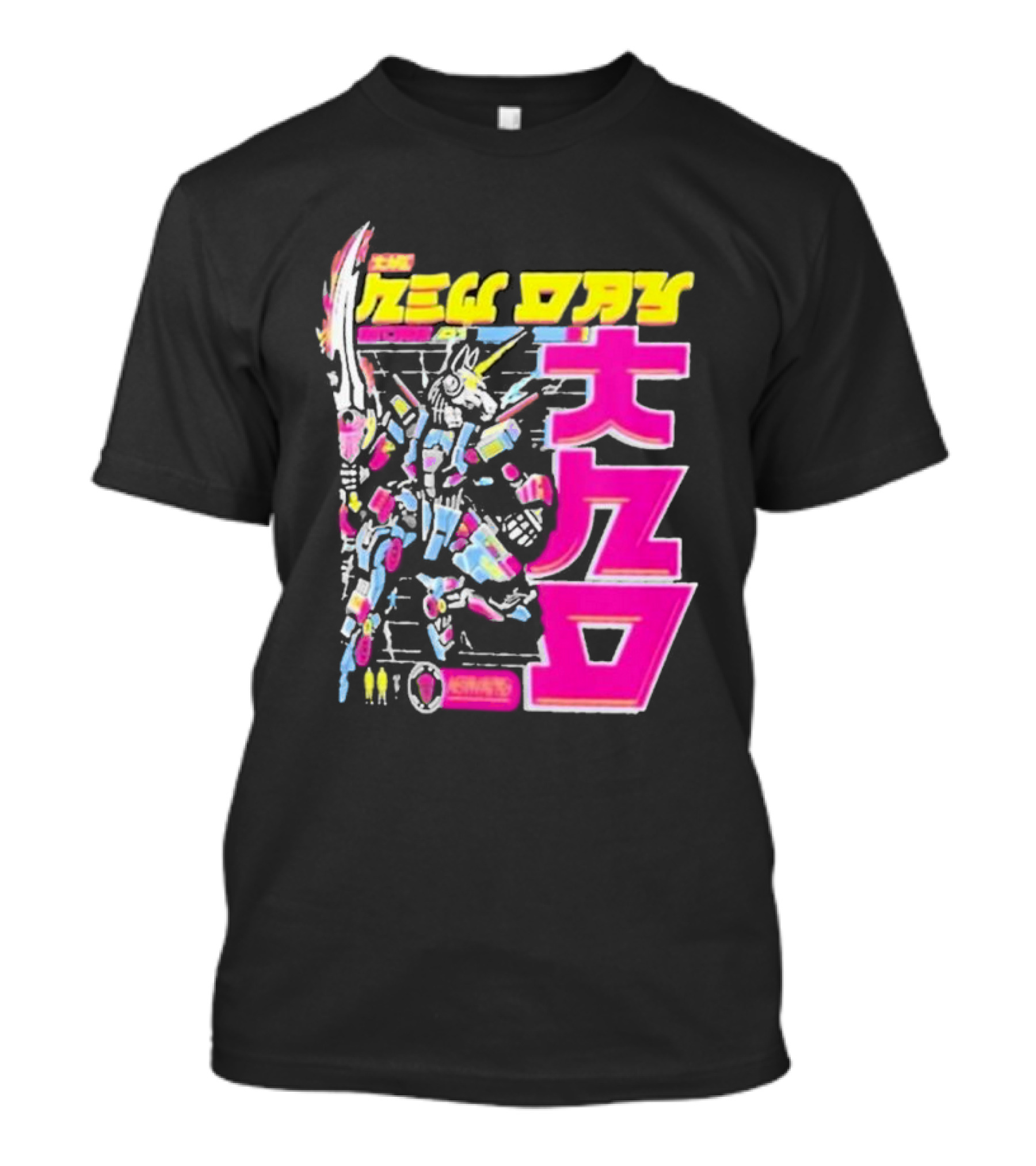 New Day Xaiver Woods Cyber Bunny Robot In Mecha T-Shirt