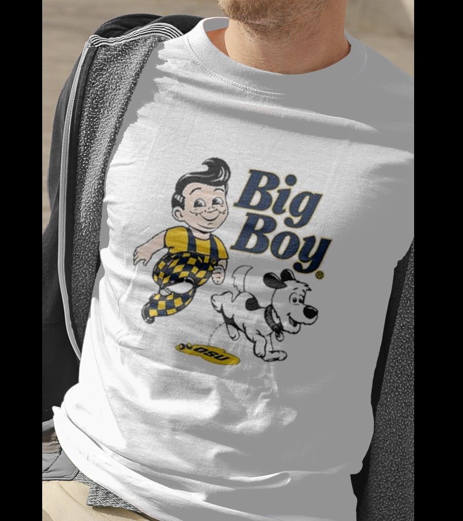 Big Boy OSU Checker Outfit And Nugget Team Rivalry T-Shirt