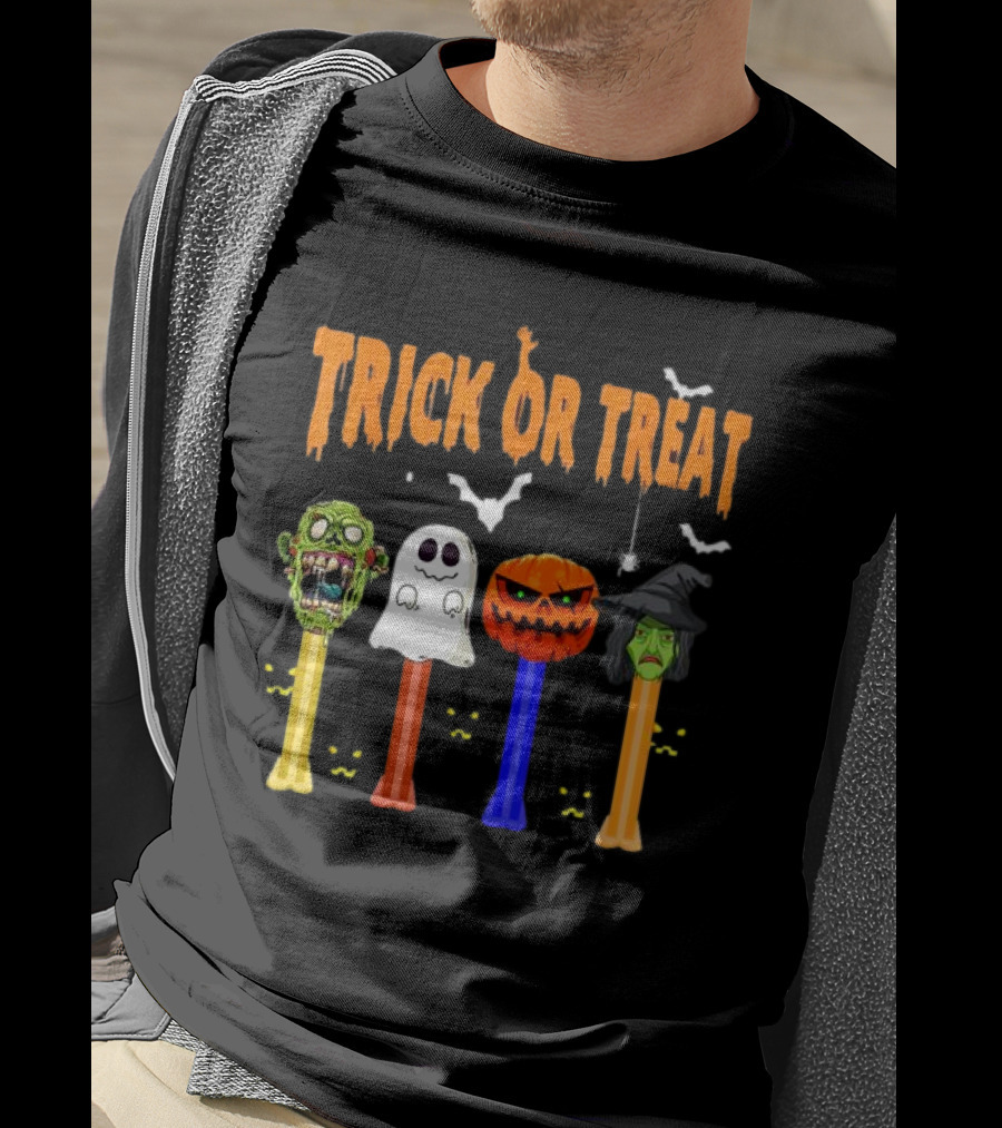 Trick Or Treat Zombie Ghost Pumpkin Witch Dispensers T-Shirt