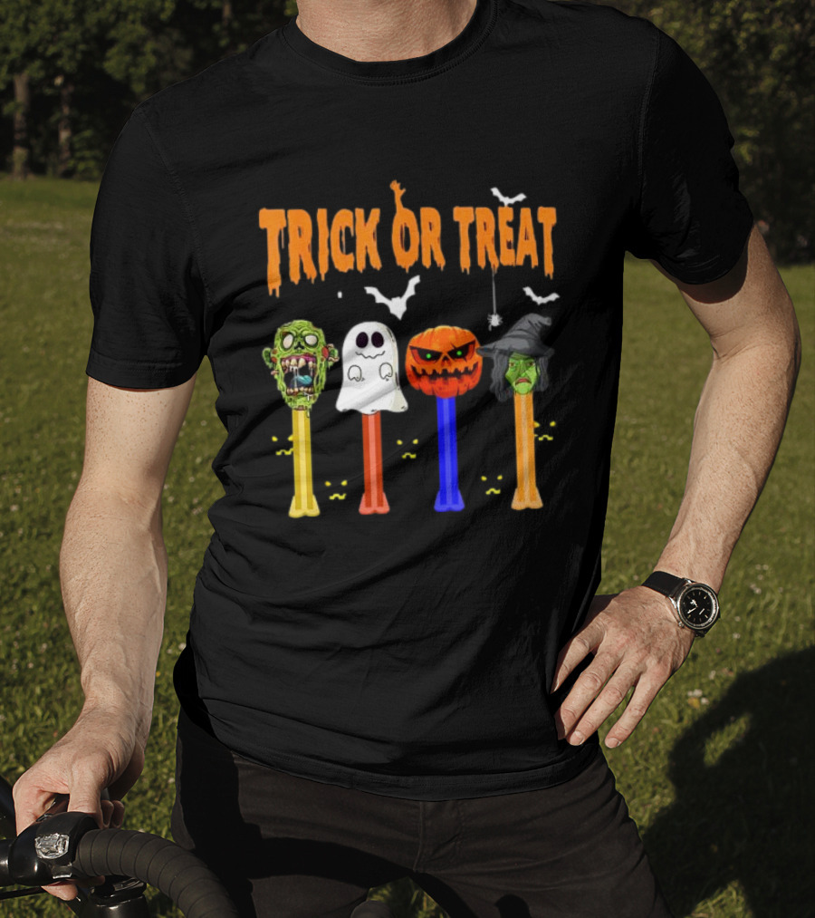 Trick Or Treat Zombie Ghost Pumpkin Witch Dispensers T-Shirt