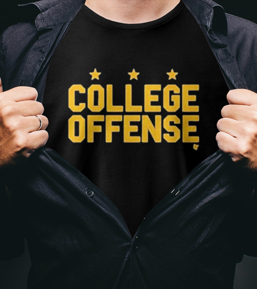 Washington College Offense Football Stars T-Shirt