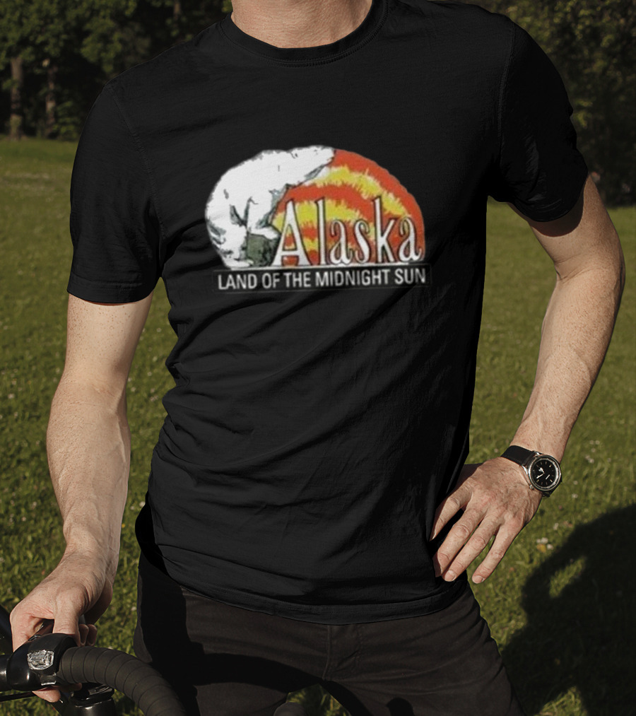 Alaska Land Of The Midnight Sun Polar Bear Arctic Anchorage Denali T-Shirt