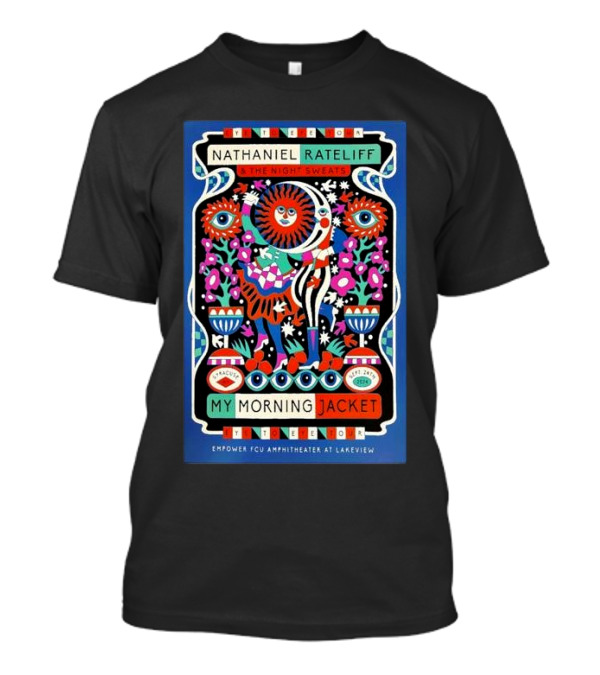 My Morning Jacket And Nathaniel Rateliff And The Night Sweats Sep 24 2024 Empower FCU Amphitheater Syracuse NY T-Shirt