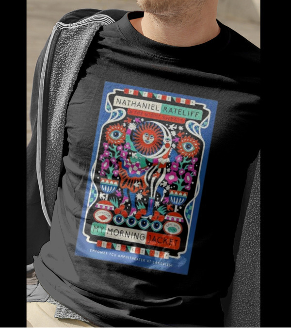My Morning Jacket And Nathaniel Rateliff And The Night Sweats Sep 24 2024 Empower FCU Amphitheater Syracuse NY T-Shirt