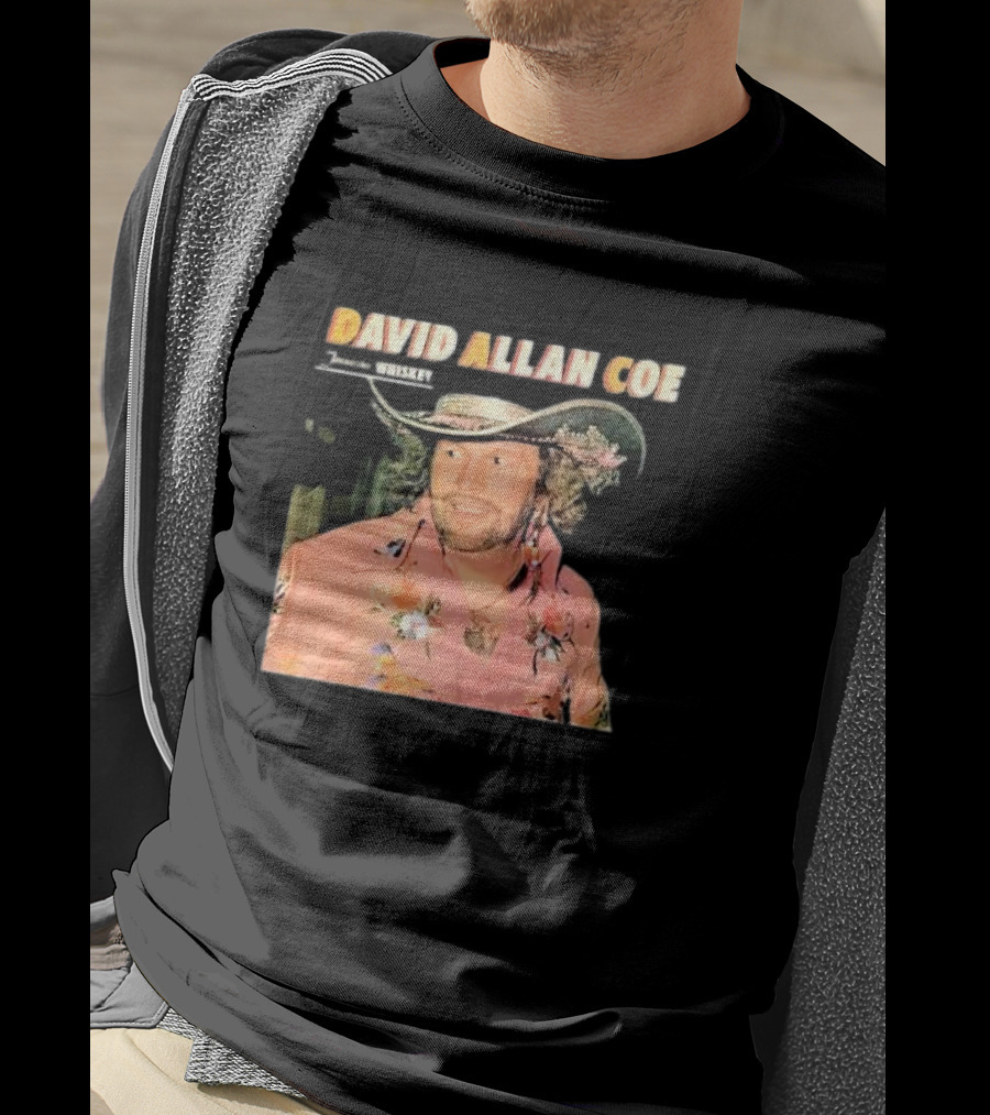 David Allan Coe Tennessee Whiskey Vintage Country Music Legend T-Shirt