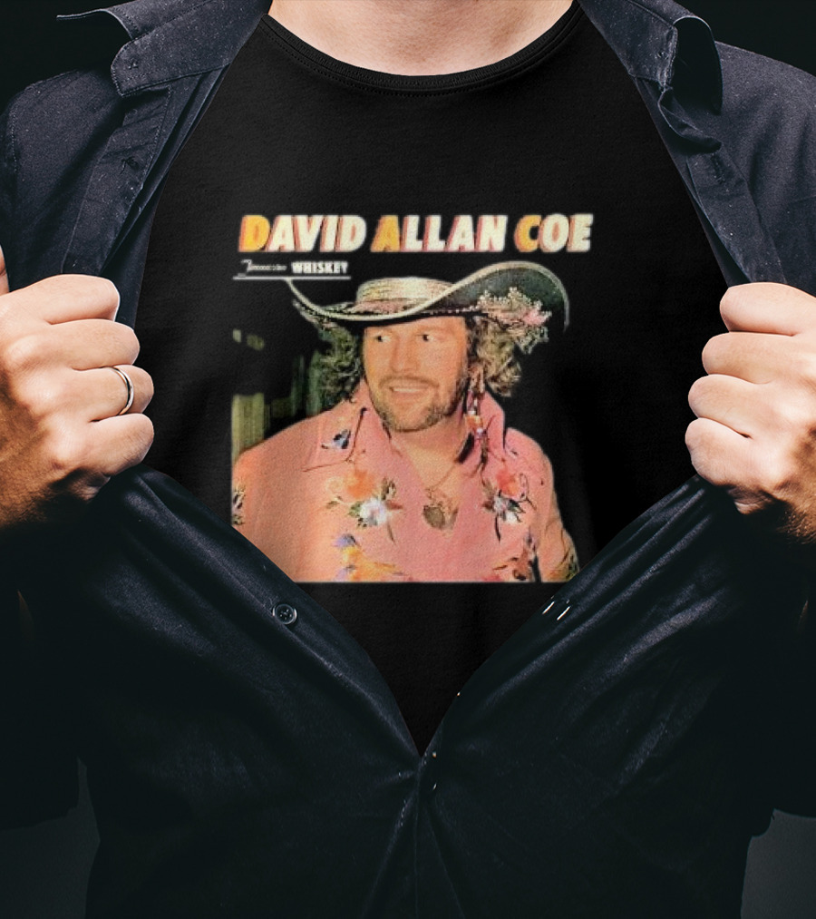 David Allan Coe Tennessee Whiskey Vintage Country Music Legend T-Shirt