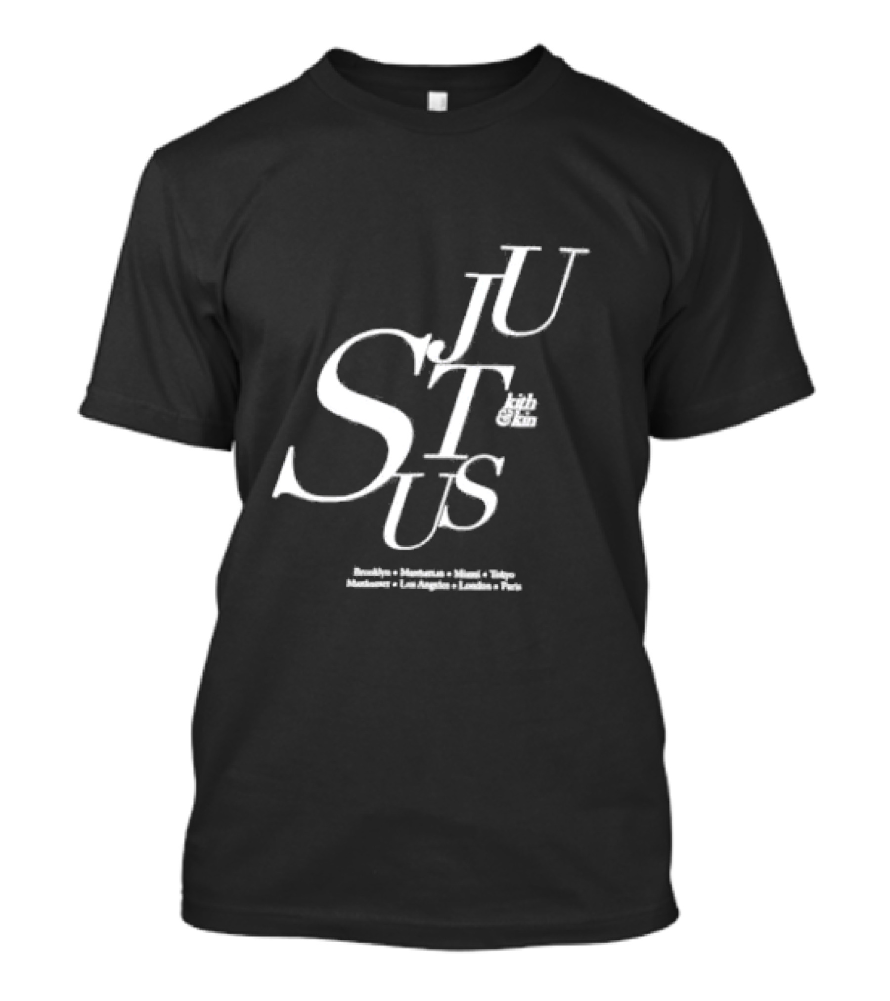 Kith Just Us Brooklyn Miami Tokyo Los Angeles Paris T-Shirt