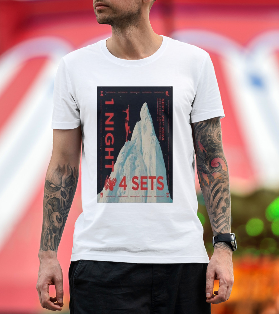 1 Night 4 Sets STS9 Red Rocks Amphitheatre September 29 T-Shirt