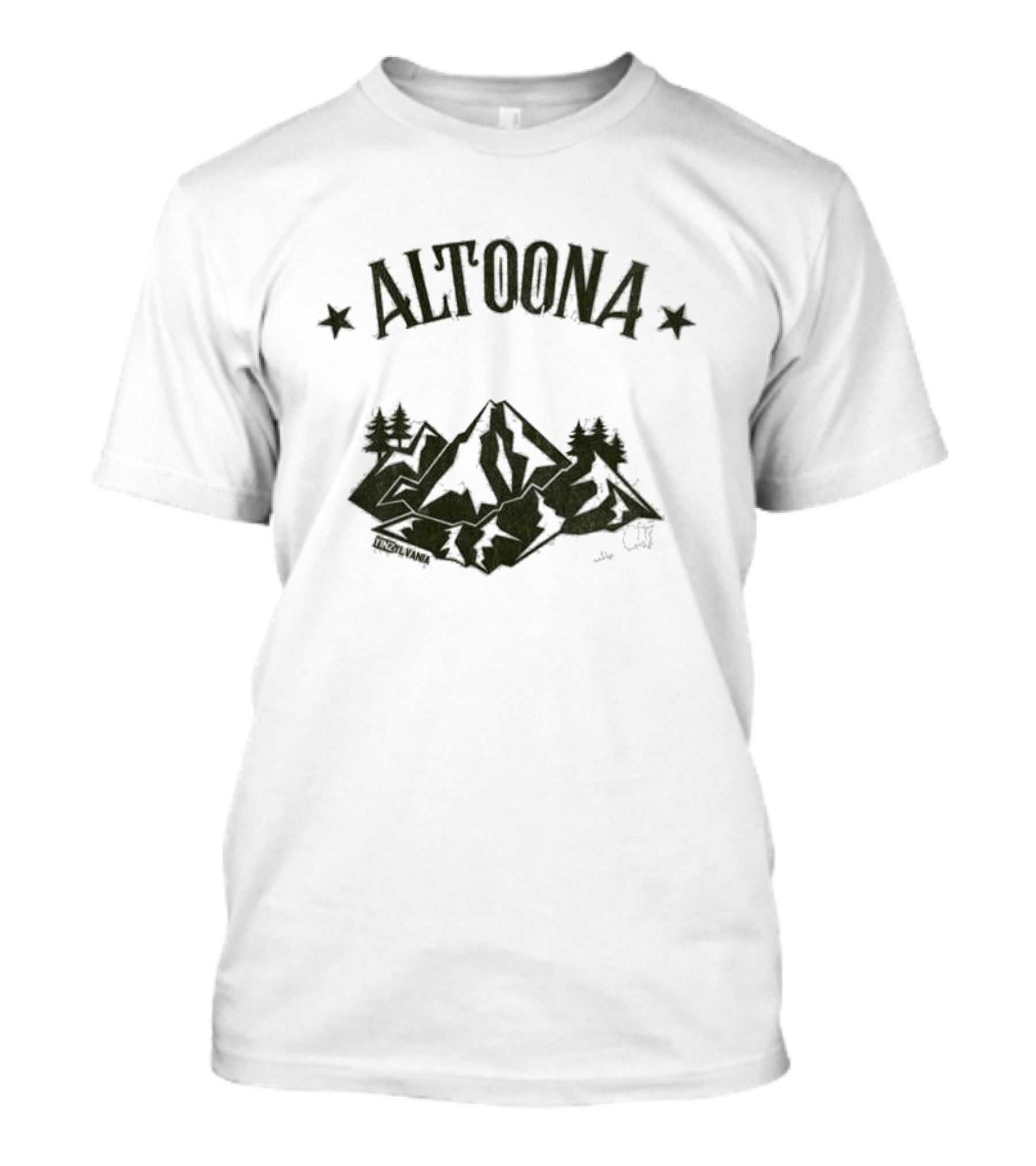 Altoona Pennsylvania Mountain Graphic With Trees T-Shirt