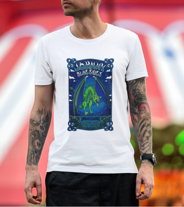 Premium T-Shirt: Johnny Blue Skies Dragon Show Roy Wilkins Auditorium St Paul Minnesota September 25 T-Shirt Johnny Blue Skies Dragon Show Roy Wilkins Auditorium St Paul Minnesota September 25 T-Shirt