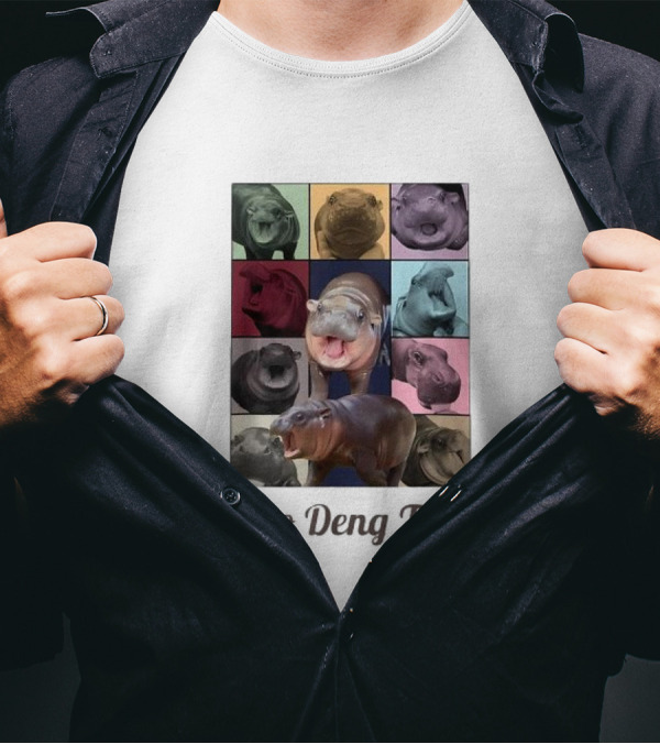 Moo Deng Tour Baby Hippo Collection Bouncy Cute Moo Dang T-Shirt