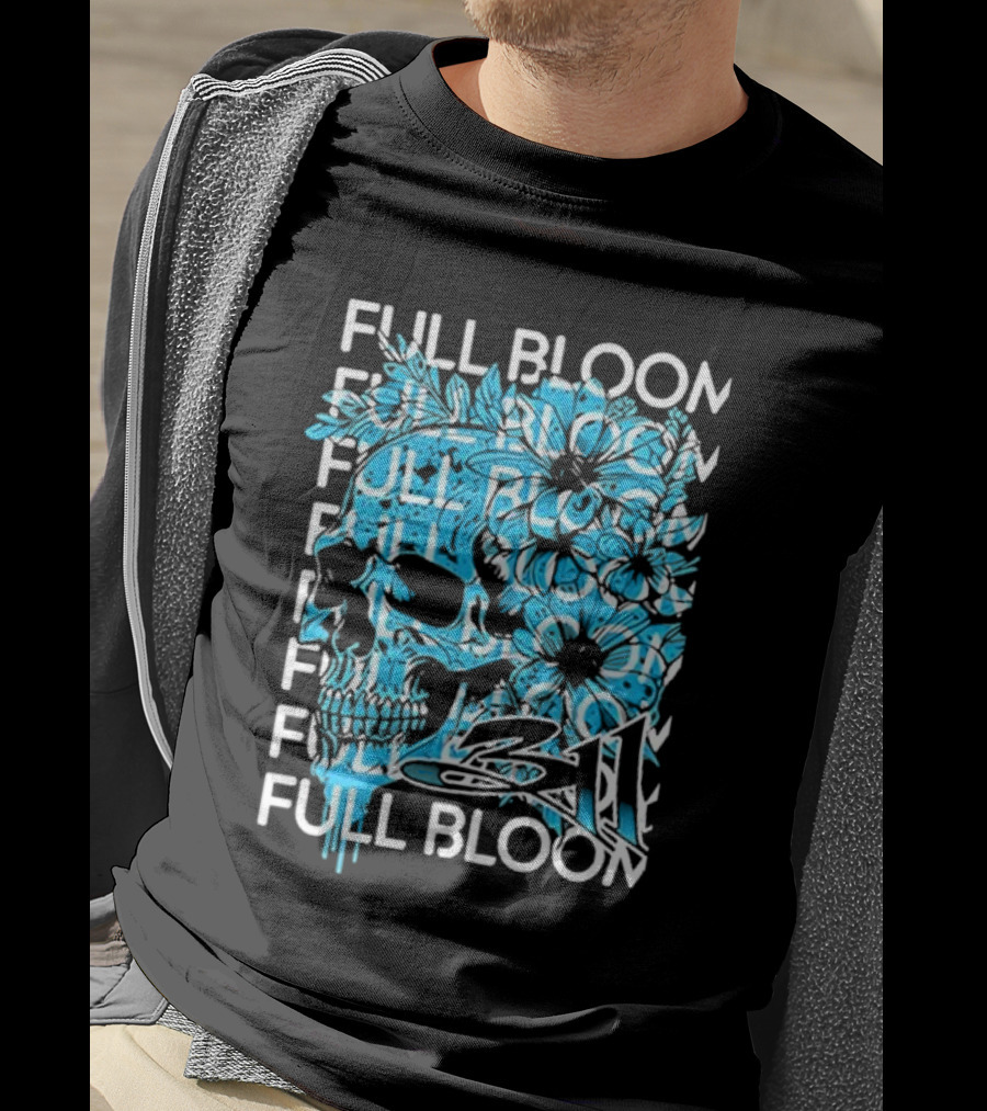 311 Band Full Bloom Skull Flower Repeat T-Shirt