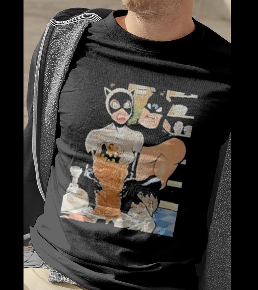 Clayface And Catwoman With Batman In Pottery Scene T-Shirt