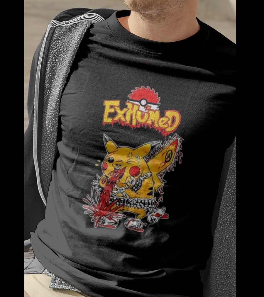 Exhumed Pukemon Darker Corners Parody Pokémon Mashup T-Shirt