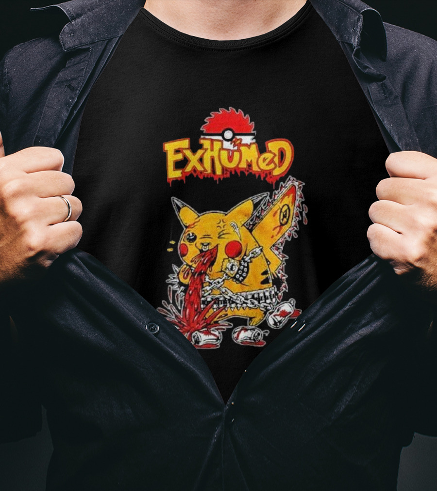 Exhumed Pukemon Darker Corners Parody Pokémon Mashup T-Shirt