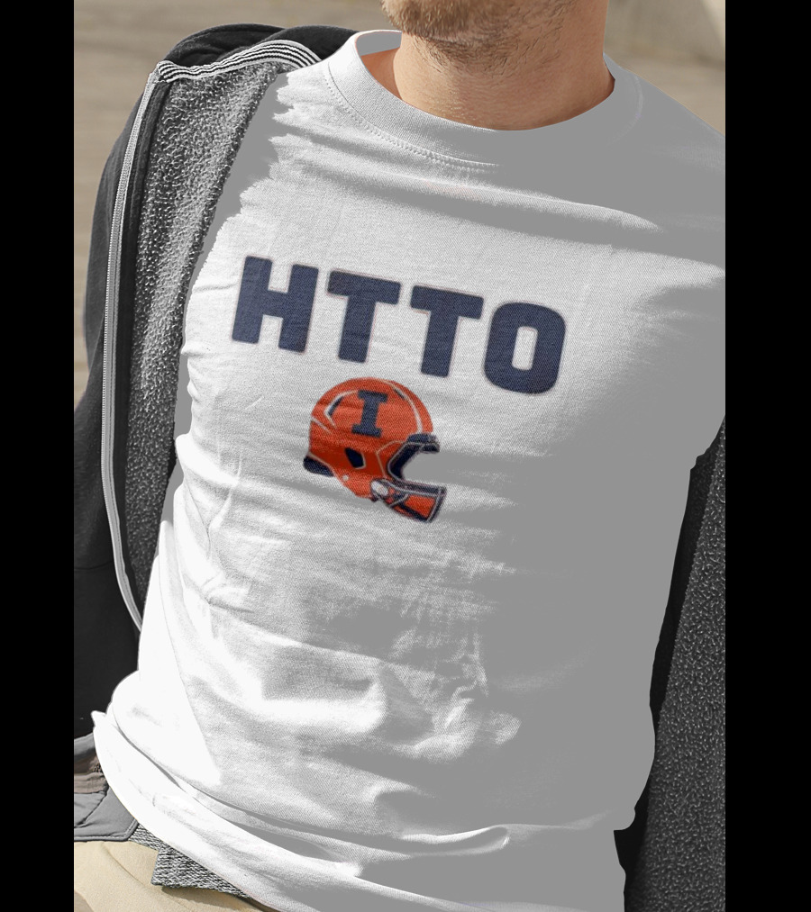 Illinois Football HTTO Helmet I T-Shirt