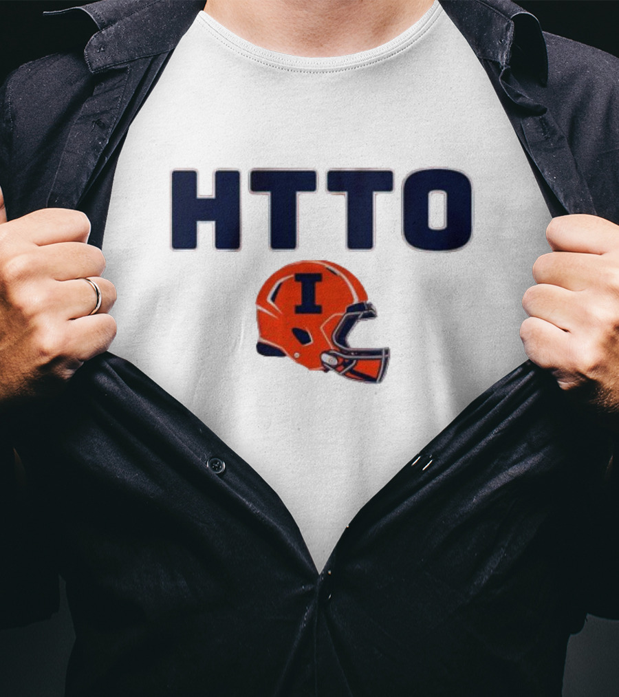 Illinois Football HTTO Helmet I T-Shirt
