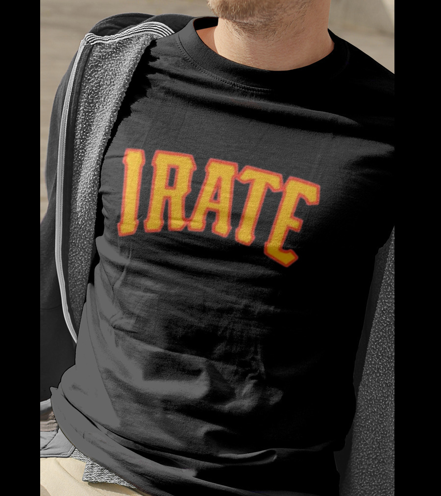 Irate Pgh Irate Retro Bold Text Arch T-Shirt