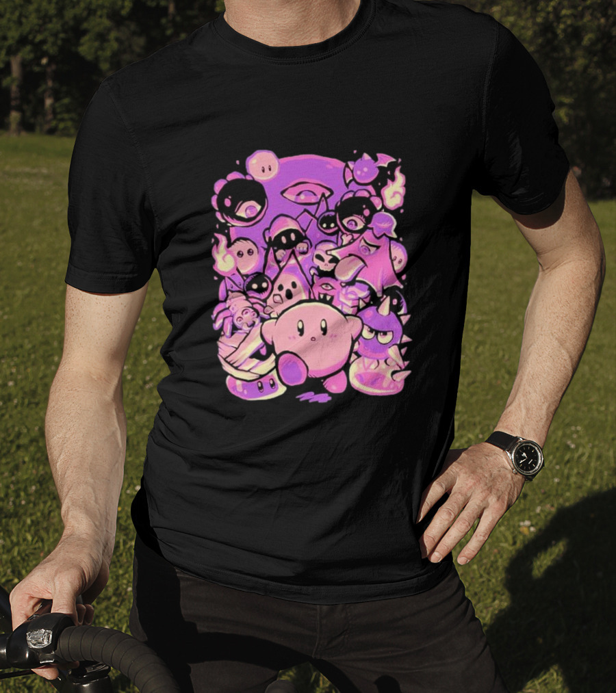 Nightmare Land Kirby And Enemies Pixeleyebat T-Shirt