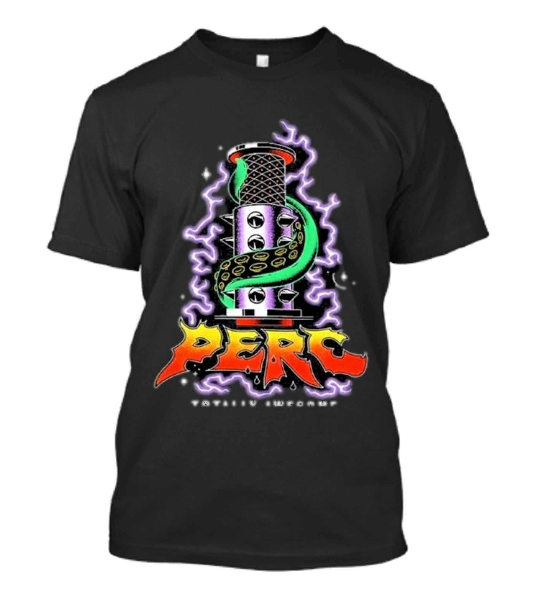 Perc Totally Awesome Coffee Neon Electric Coil T-Shirt