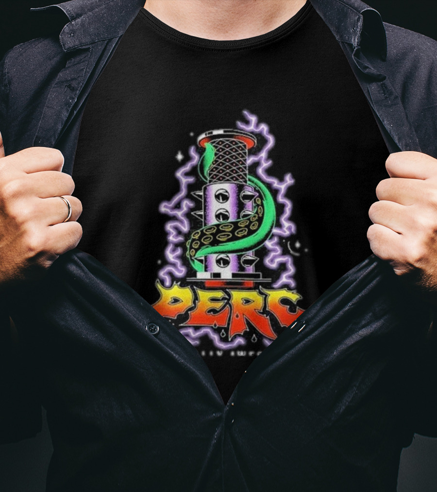 Perc Totally Awesome Coffee Neon Electric Coil T-Shirt