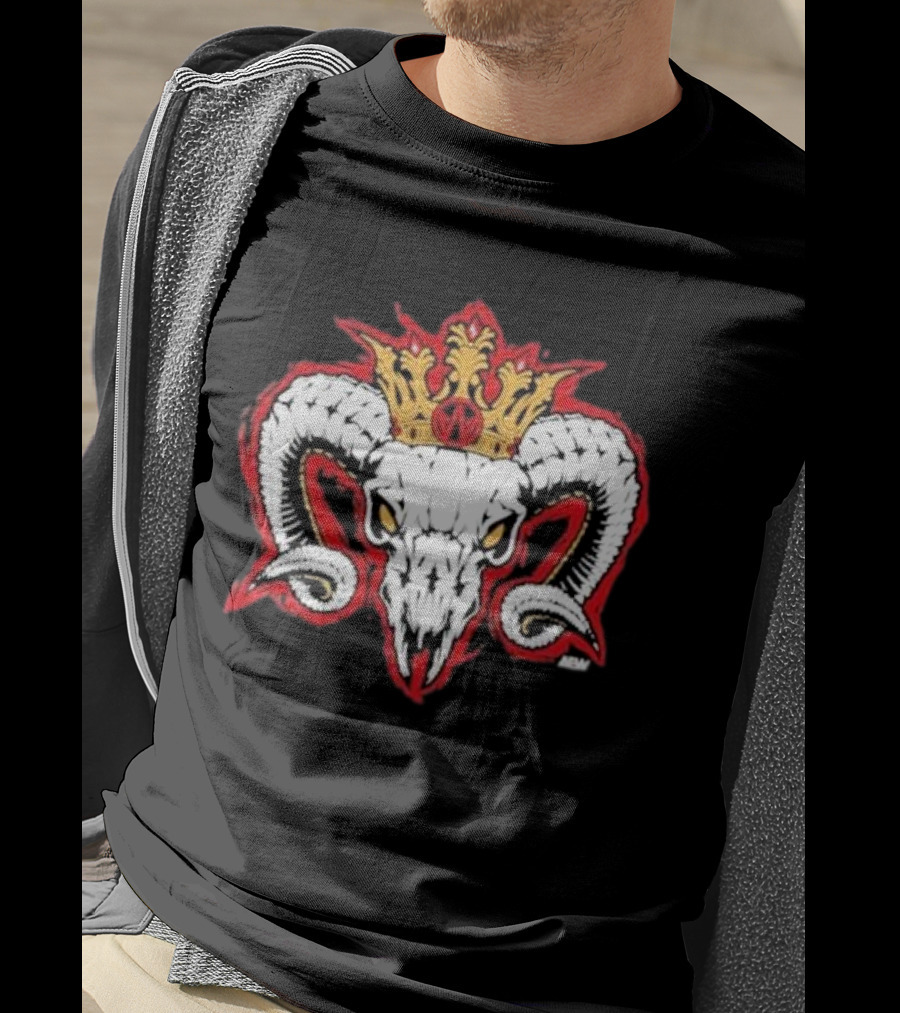 Rope Tuesday Will Ospreay Goated Ram Skull Crown T-Shirt