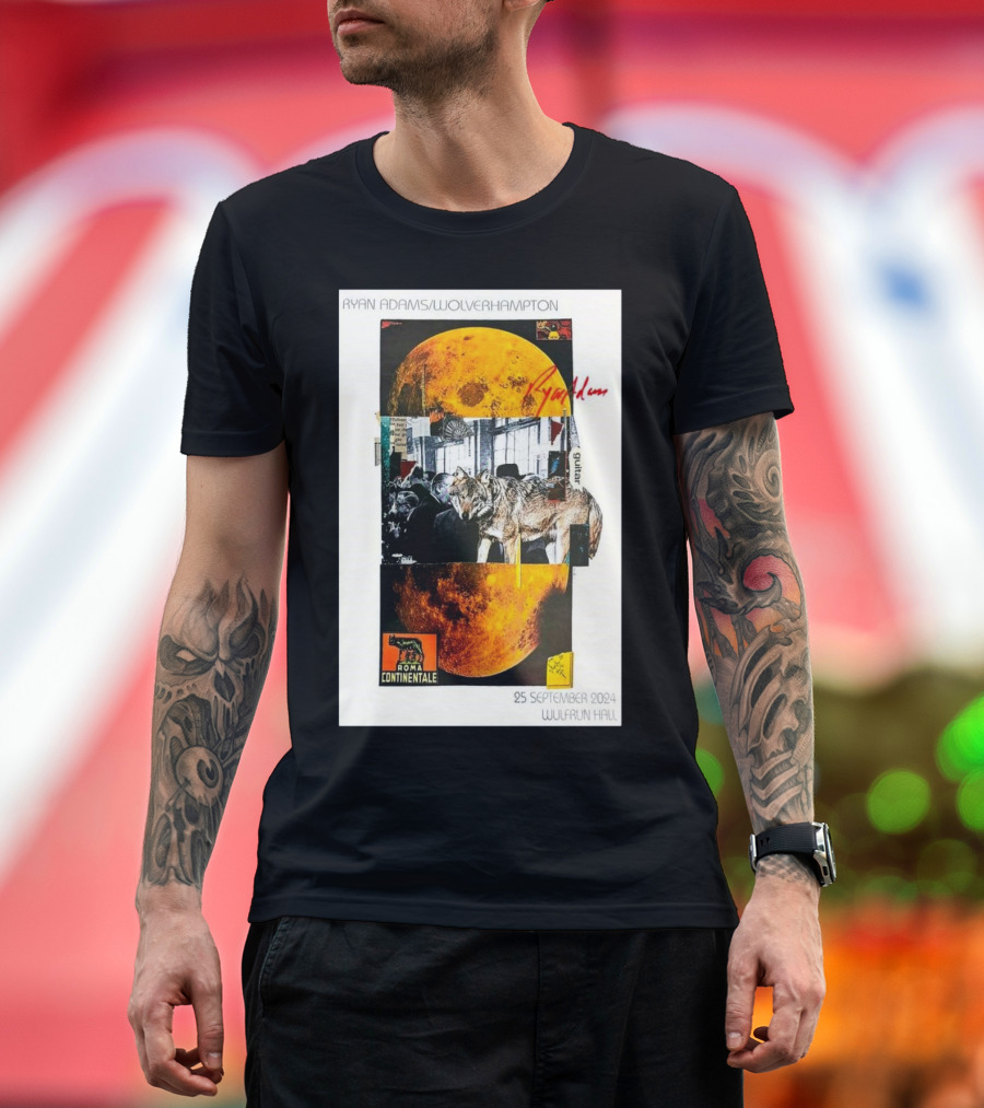 Ryan Adams Wolverhampton Wolves Moon Roma Wulfrun Hall 25 September T-Shirt