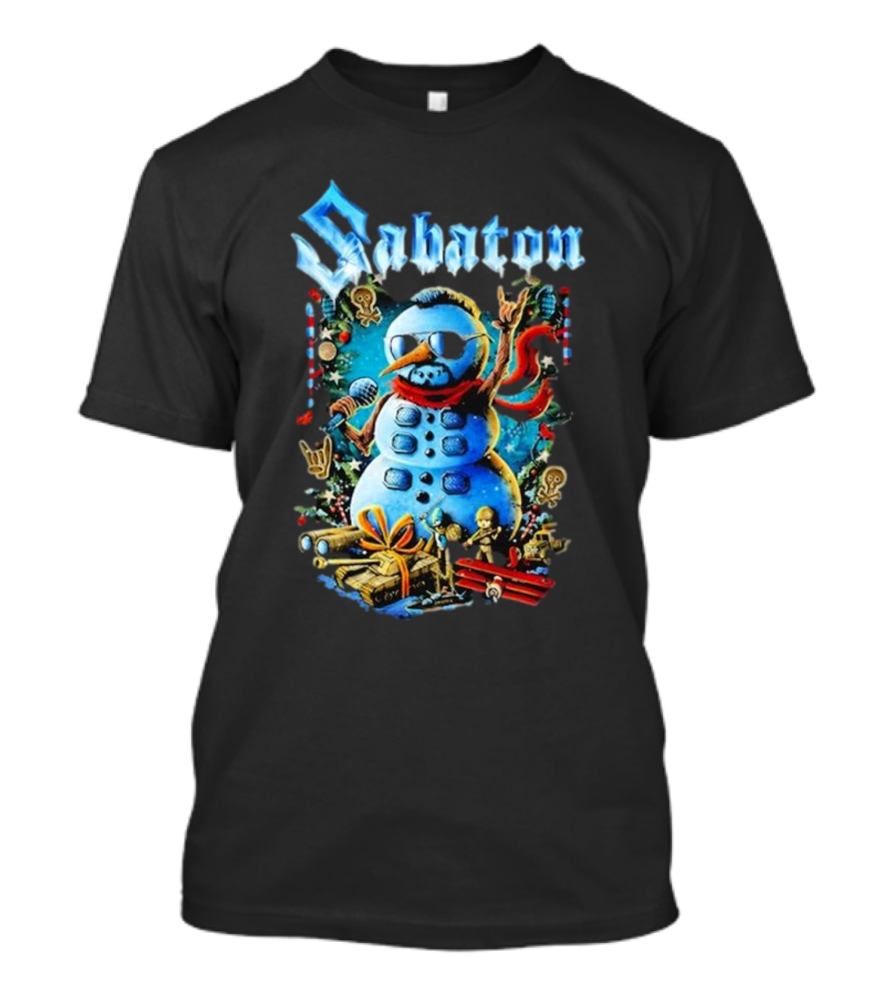 Sabaton Snowman Rock Xmas Party T-Shirt