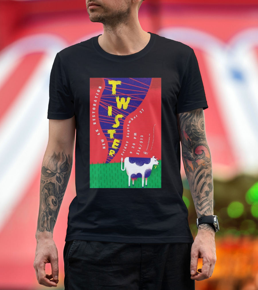 Twister New 4K Restoration Friday September 27 Cow Graphic 9:30 PM $10/$13 T-Shirt