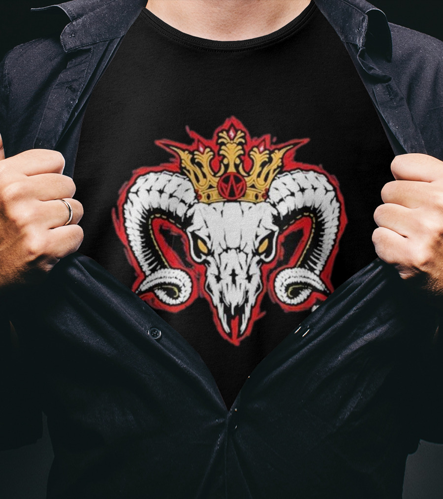 Will Ospreay Goated Crowned Ram Skull T-Shirt