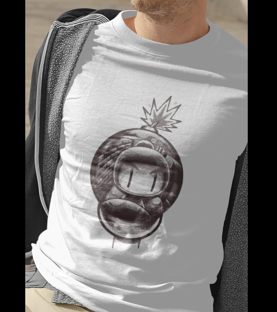 Bob-omb Face With Reflective Bomb Eyes T-Shirt